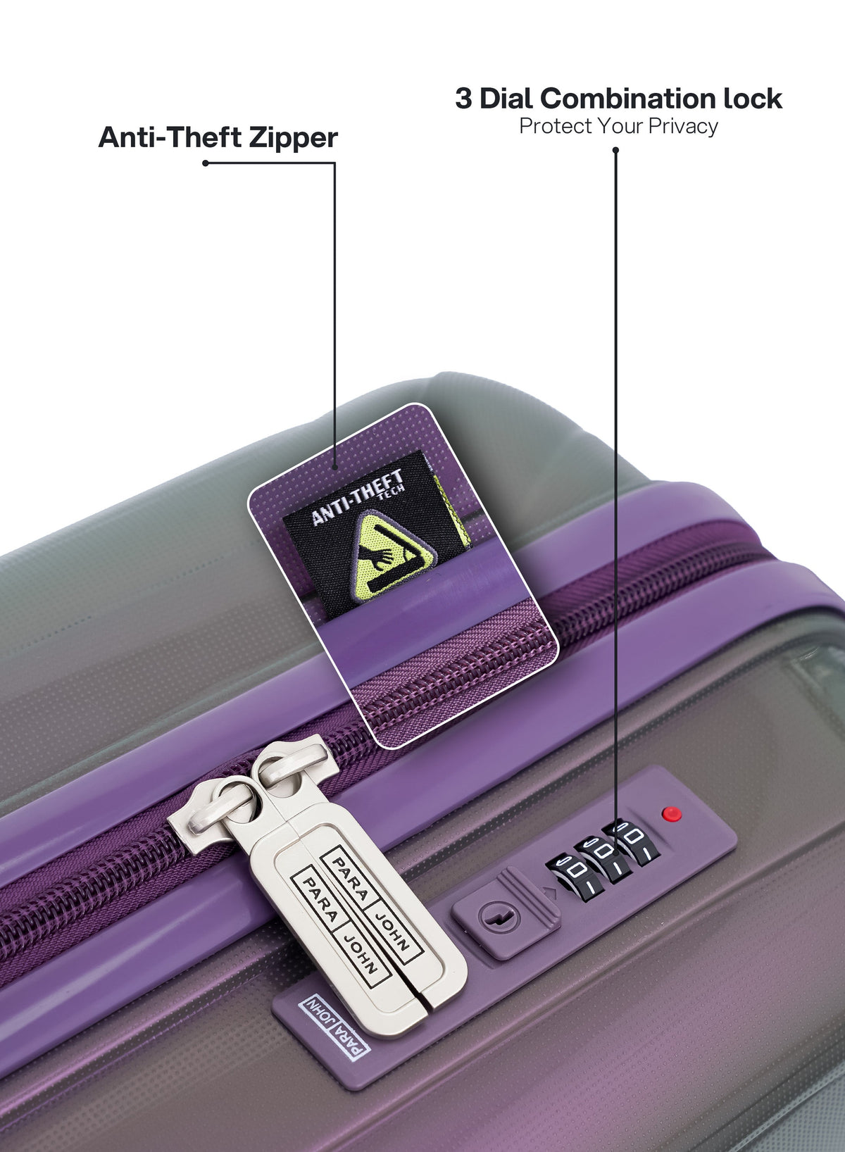 Parajohn ARMOUR - Colour-Shift PP Luggage Set of 2  PARAJOHN UAE