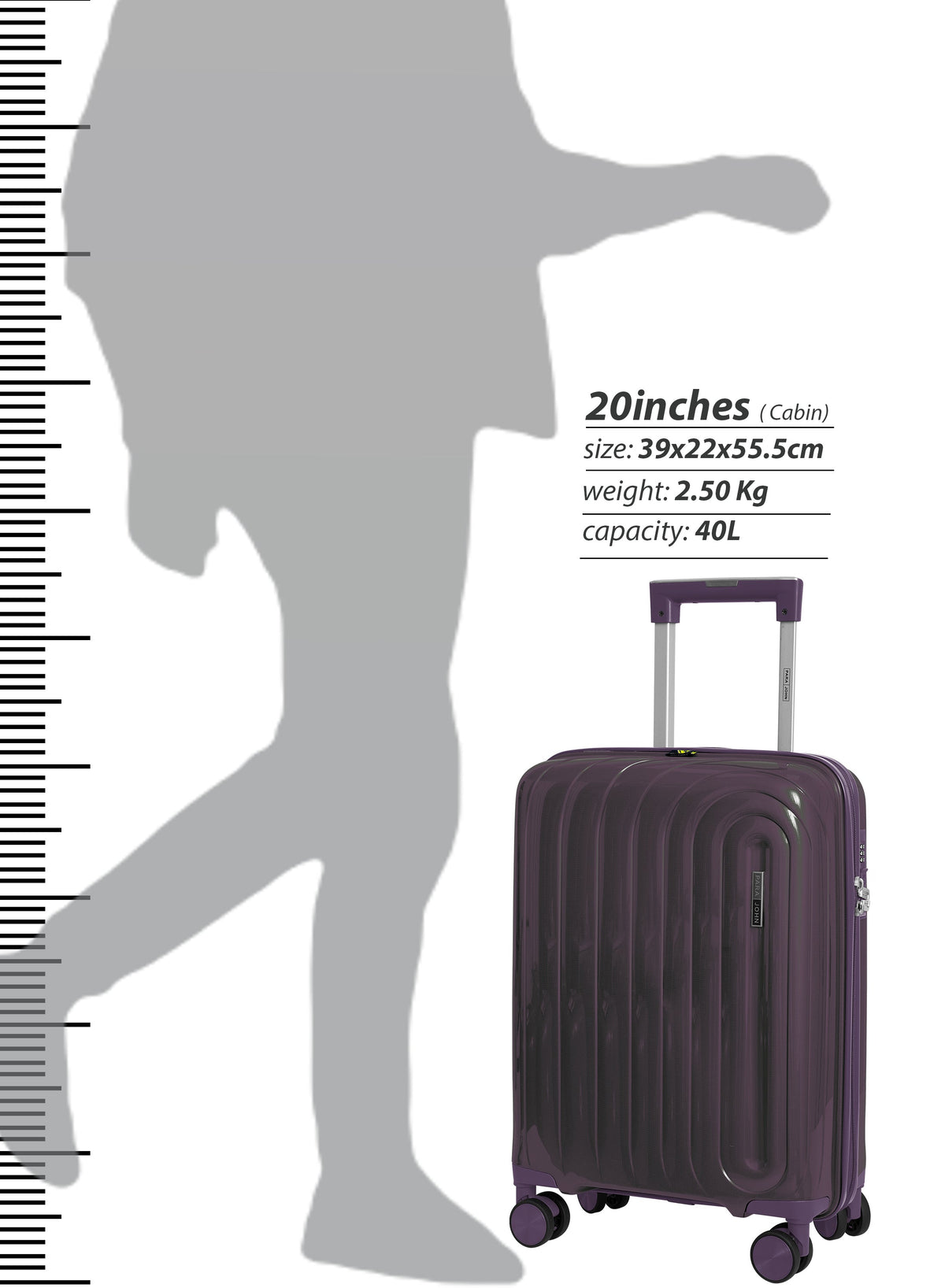 Parajohn ARMOUR - Colour-Shift PP Luggage Set of 2  PARAJOHN UAE
