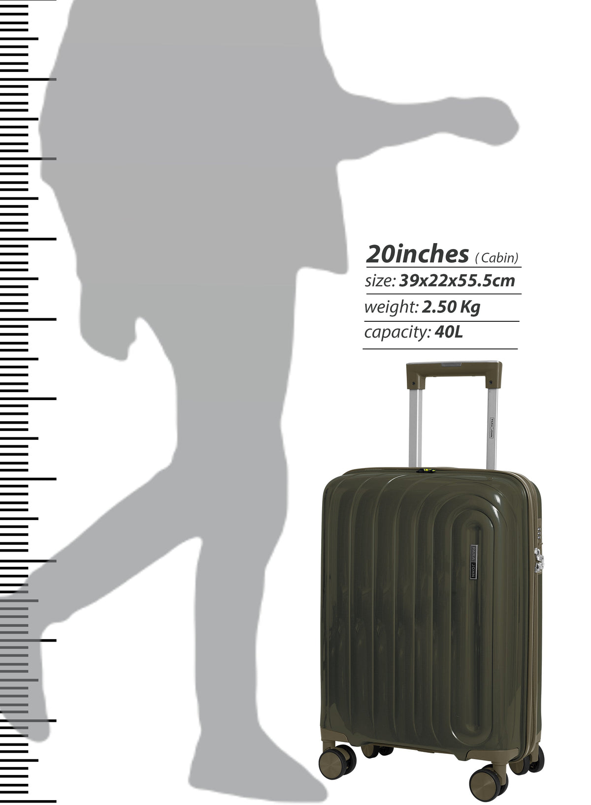 Parajohn ARMOUR - Colour-Shift PP Luggage Set of 2  PARAJOHN UAE