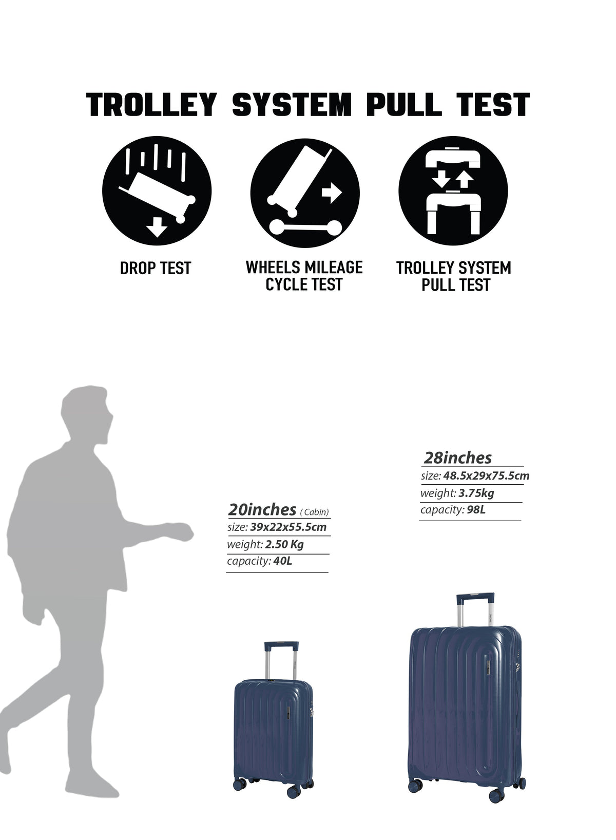 Parajohn ARMOUR - Colour-Shift PP Luggage Set of 2  PARAJOHN UAE