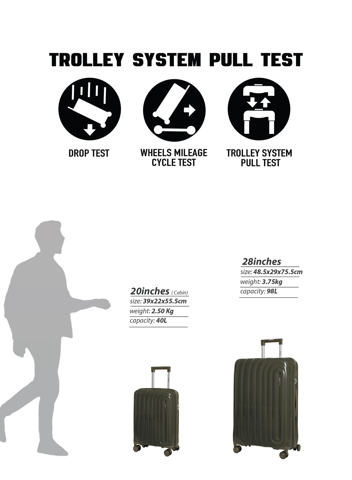 Parajohn ARMOUR - Colour-Shift PP Luggage Set of 2  PARAJOHN UAE