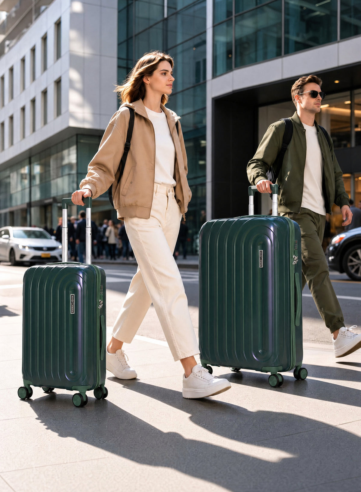 Parajohn ARMOUR - Colour-Shift PP Luggage Set of 2