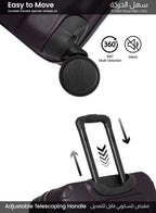 Parajohn BOLTARA 2-Piece ABS Luggage Set | 20” Cabin & 28” Check-In Suitcase with 8 Wheels, Anti-Theft Zipper & 3-Dial Combination Lock  PARAJOHN UAE