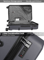 Parajohn BOLTARA 2-Piece ABS Luggage Set | 20” Cabin & 28” Check-In Suitcase with 8 Wheels, Anti-Theft Zipper & 3-Dial Combination Lock  PARAJOHN UAE