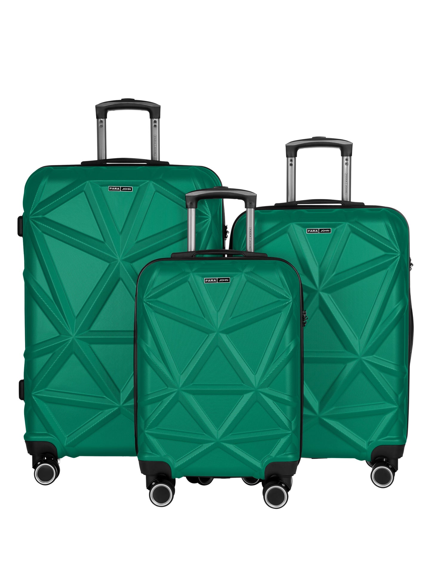 Matrix 3-Piece ABS Hardside Spinner Luggage Trolley Set