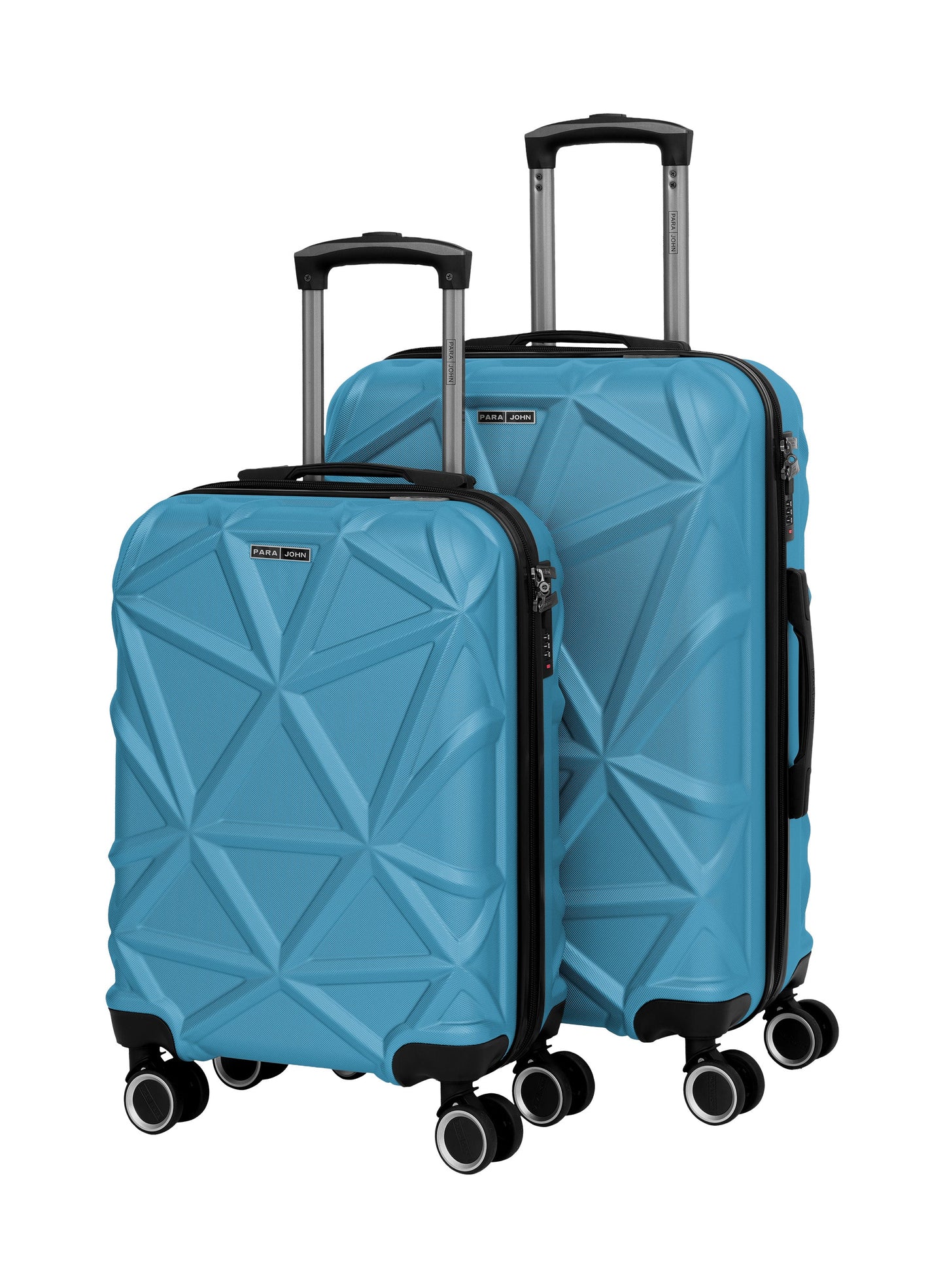 Parajohn Matrix Series Set of 2 Luggage | Lightweight Small 10KG & Medium 20KG ABS 8 Wheels Trolley Hardsided Travel Suitcase  PARAJOHN UAE