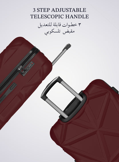Parajohn Matrix 19” Cabin Size Premium ABS Hard-Side Luggage Trolley Lightweight Durable Travel Suitcase with 8 Wheels  PARAJOHN UAE