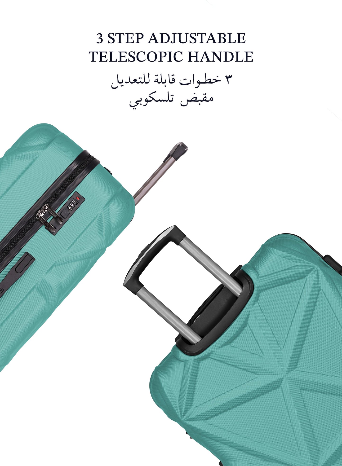 Parajohn Matrix 19” Cabin Size Premium ABS Hard-Side Luggage Trolley Lightweight Durable Travel Suitcase with 8 Wheels  PARAJOHN UAE