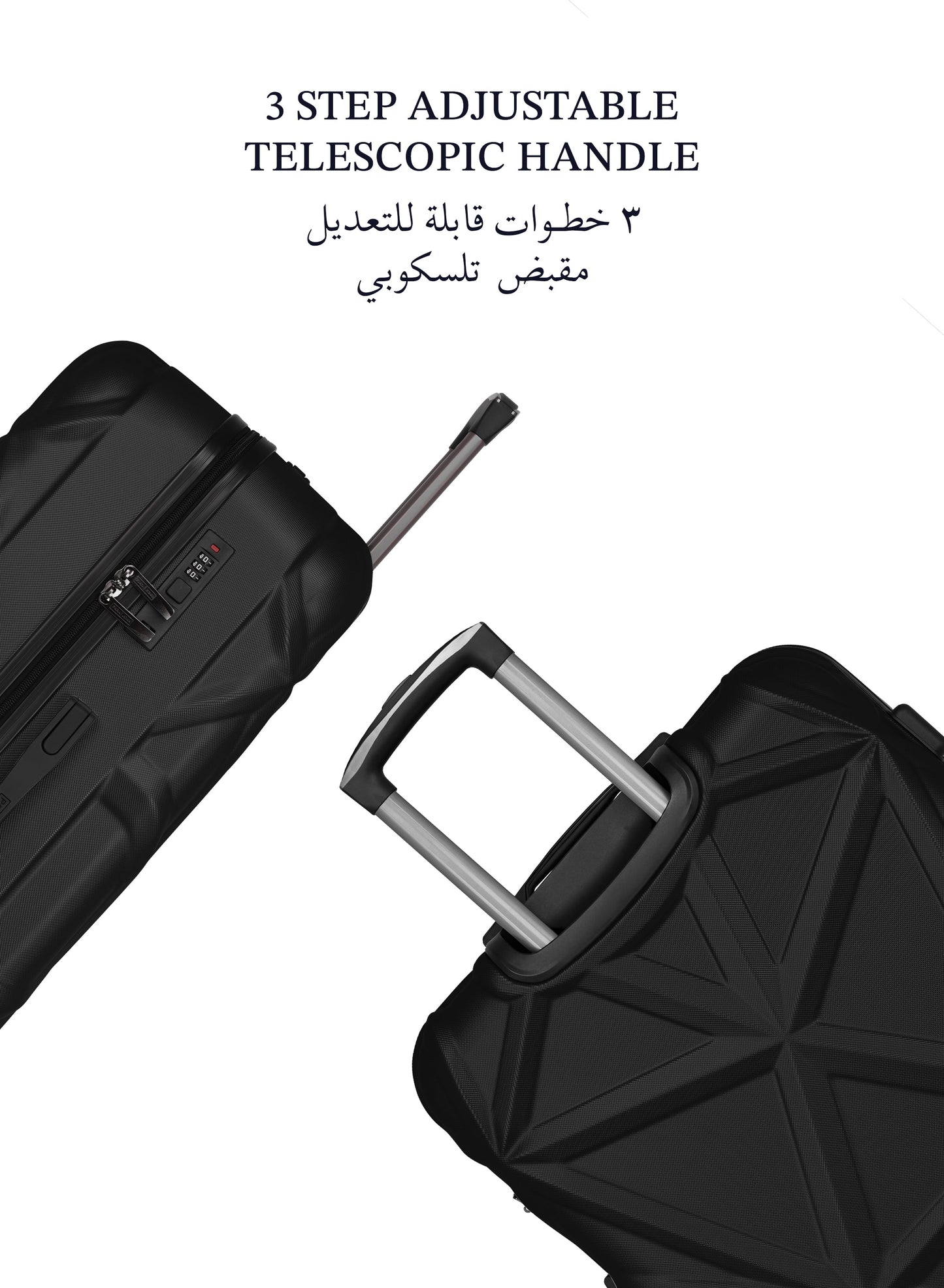 Parajohn Matrix 19” Cabin Size Premium ABS Hard-Side Luggage Trolley Lightweight Durable Travel Suitcase with 8 Wheels  PARAJOHN UAE