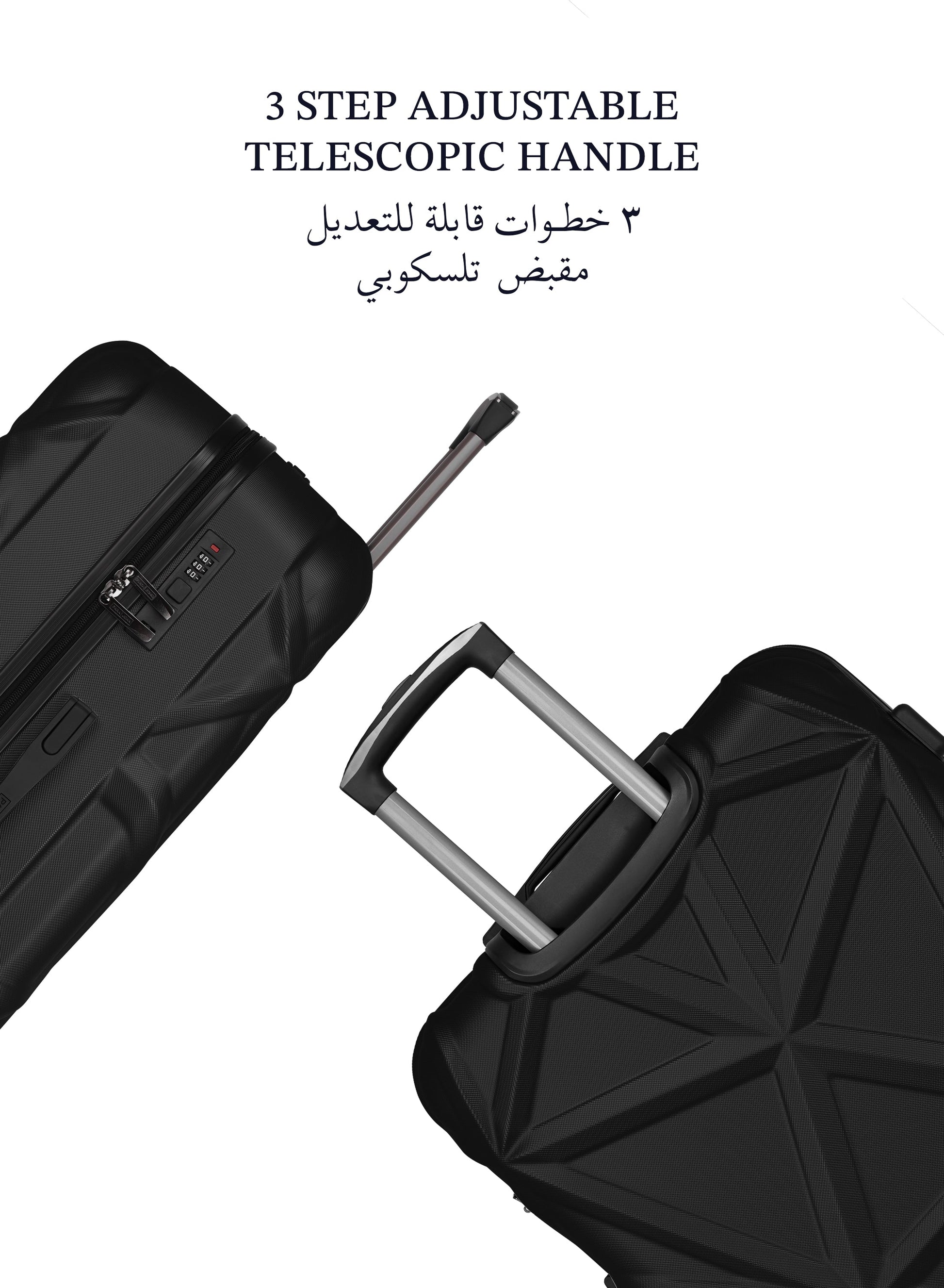 Parajohn Matrix 19” Cabin Size Premium ABS Hard-Side Luggage Trolley Lightweight Durable Travel Suitcase with 8 Wheels  PARAJOHN UAE