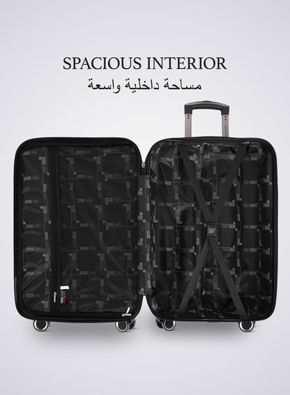 مجموعة حقائب سفر ماتريكس ذات العجلات الصلبة المصنوعة من مادة ABS المكونة من 3 قطع