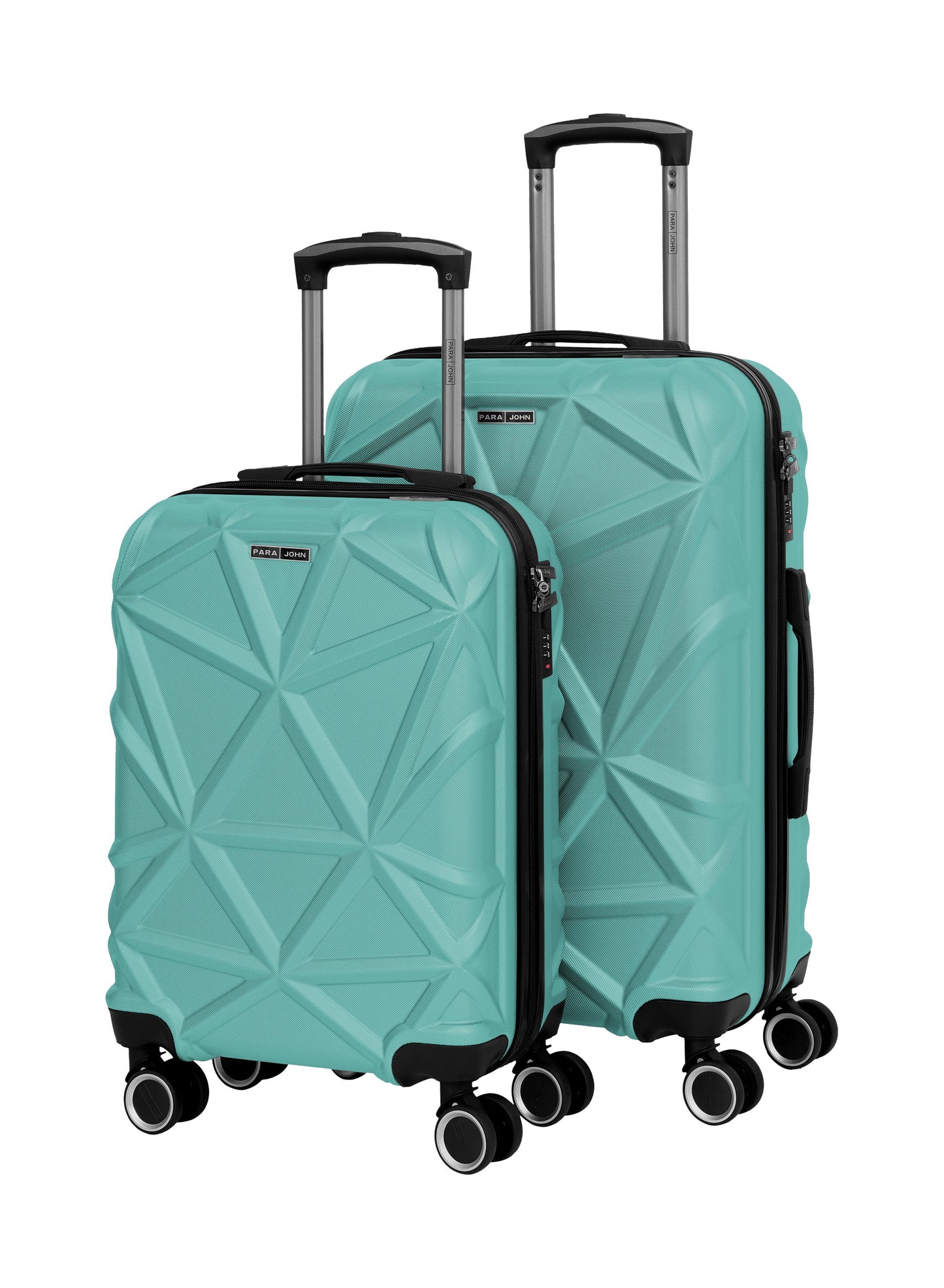 Parajohn Matrix Series Set of 2 Luggage | Lightweight Small 10KG & Medium 20KG ABS 8 Wheels Trolley Hardsided Travel Suitcase  PARAJOHN UAE