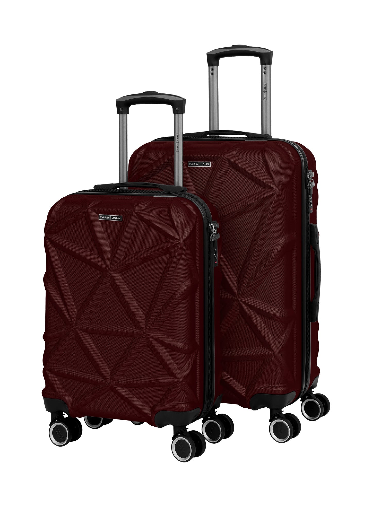 Parajohn Matrix Series Set of 2 Luggage | Lightweight Small 10KG & Medium 20KG ABS 8 Wheels Trolley Hardsided Travel Suitcase  PARAJOHN UAE