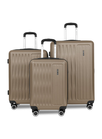 Parajohn Nexus Series 3 Piece Lightweight Luggage Set | Small 10KG, Medium 20KG & Large 30KG ABS 8 Wheels Luggage