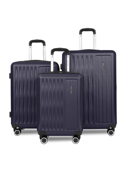 Parajohn Nexus Series 3 Piece Lightweight Luggage Set | Small 10KG, Medium 20KG & Large 30KG ABS 8 Wheels Luggage