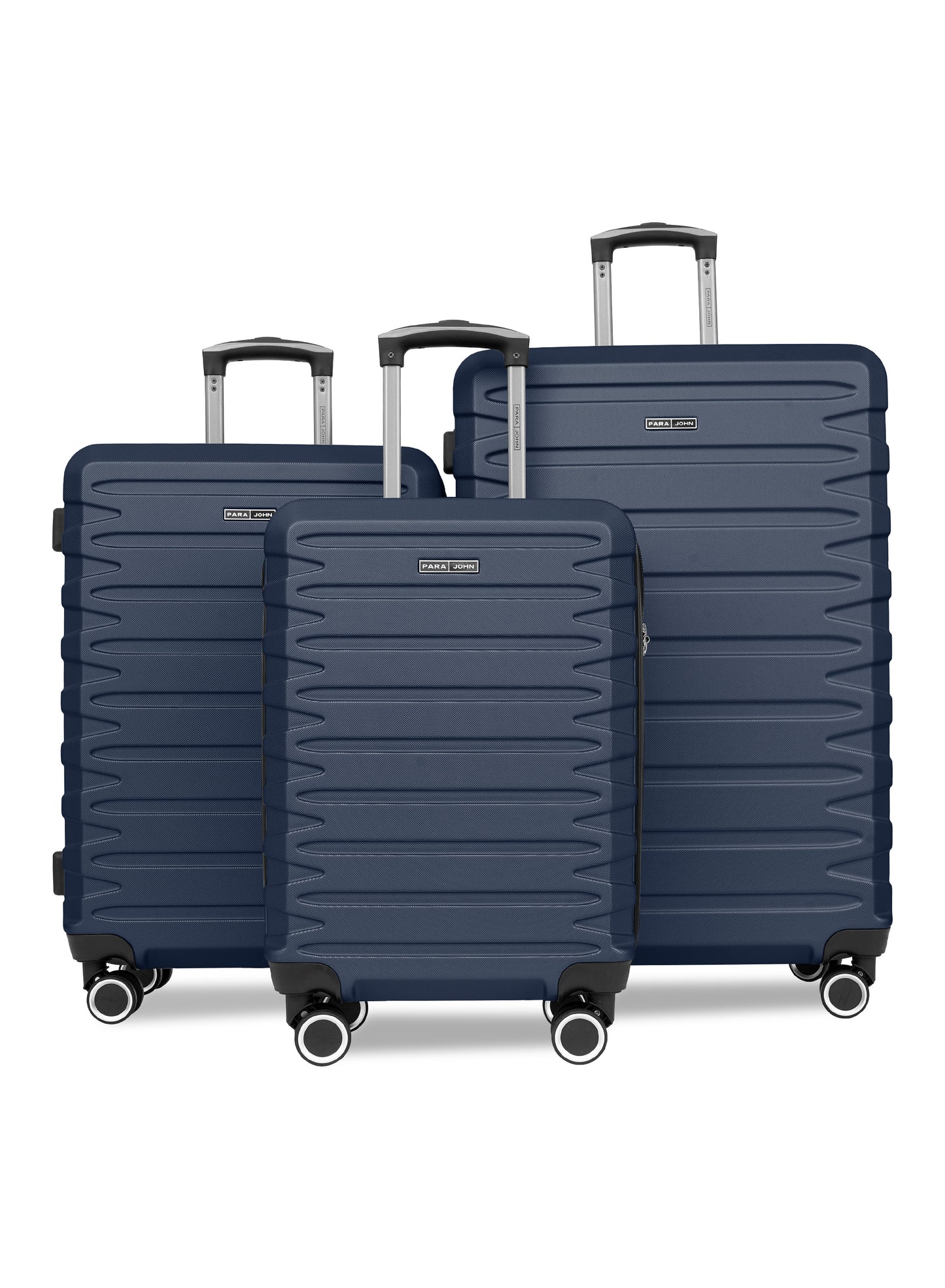 Parajohn Evoline Series 3 Piece Lightweight Luggage Set | Small 10KG, Medium 20KG & Large 30KG ABS 8 Wheels Luggage