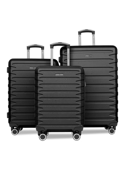 Parajohn Evoline Series 3 Piece Lightweight Luggage Set | Small 10KG, Medium 20KG & Large 30KG ABS 8 Wheels Luggage