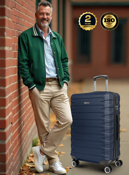 Parajohn Evoline Series 3 Piece Lightweight Luggage Set | Small 10KG, Medium 20KG & Large 30KG ABS 8 Wheels Luggage