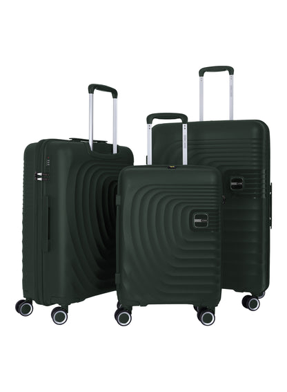 Gravity 3-Piece PP Hardside Spinner Luggage Trolley Set