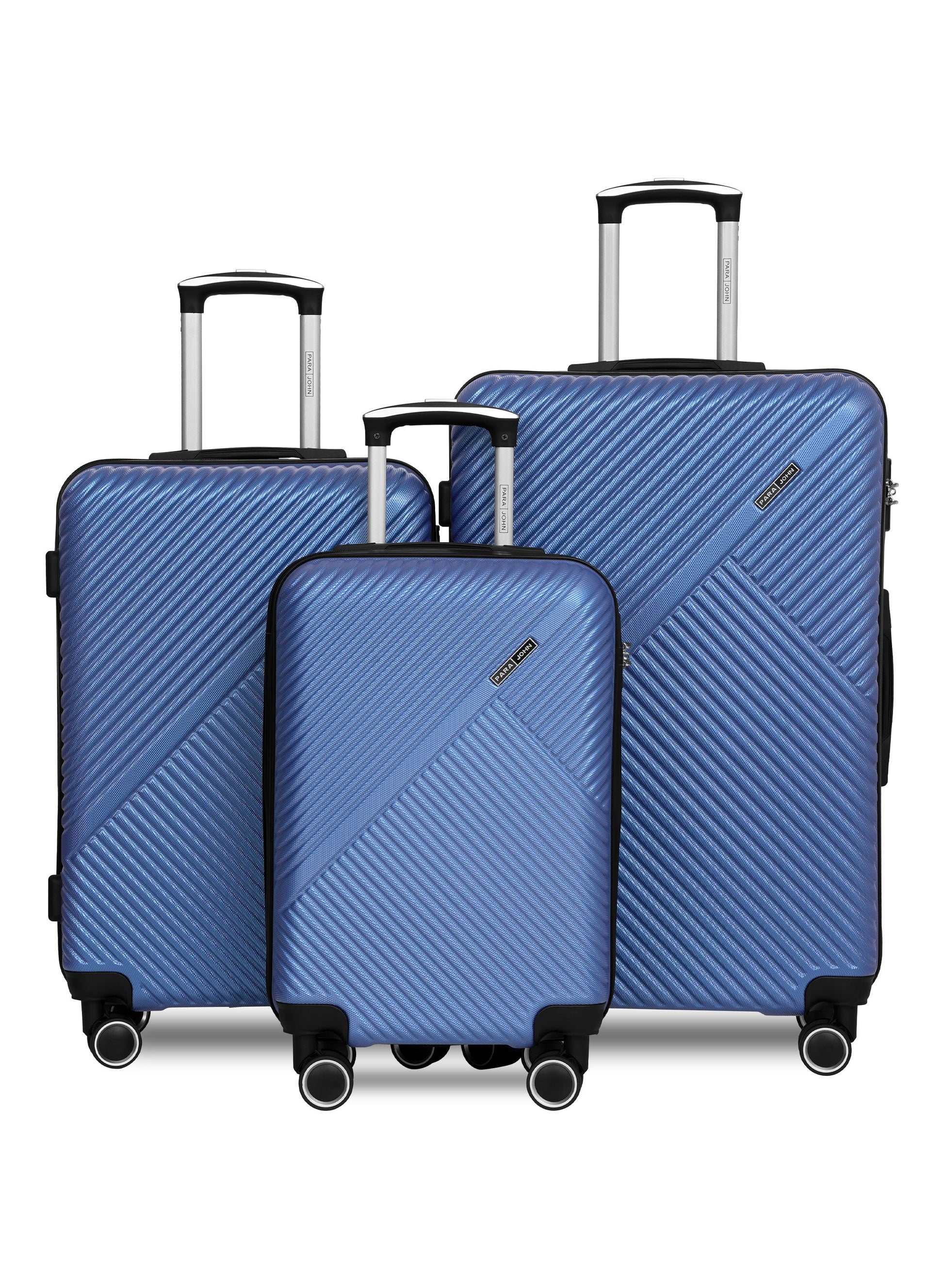 Parajohn Vectron 3-Piece ABS Luggage Set – 20/24/28 Inch 360° Spinner Wheels, Lightweight Durable Travel Suitcases  PARAJOHN UAE