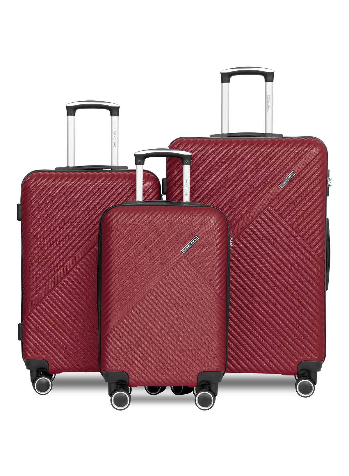 Parajohn Vectron 3-Piece ABS Luggage Set – 20/24/28 Inch 360° Spinner Wheels, Lightweight Durable Travel Suitcases  PARAJOHN UAE