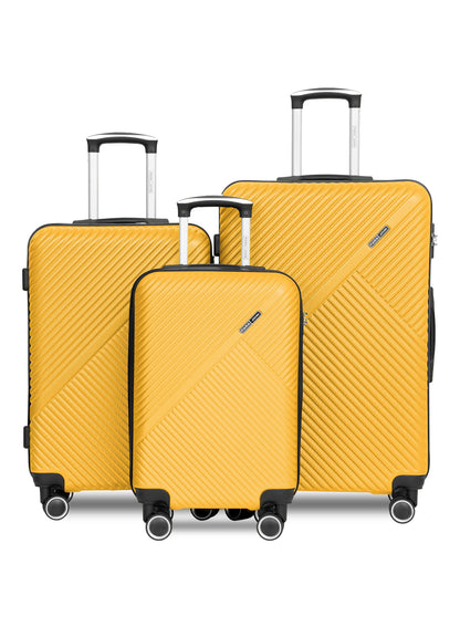 Parajohn Vectron 3-Piece ABS Luggage Set – 20/24/28 Inch 360° Spinner Wheels, Lightweight Durable Travel Suitcases  PARAJOHN UAE