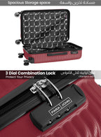 Parajohn Vizro Series Set of 2 Luggage | Lightweight Small 10KG & Medium 20KG ABS 8 Wheels Trolley Hardsided Travel Suitcase  PARAJOHN UAE
