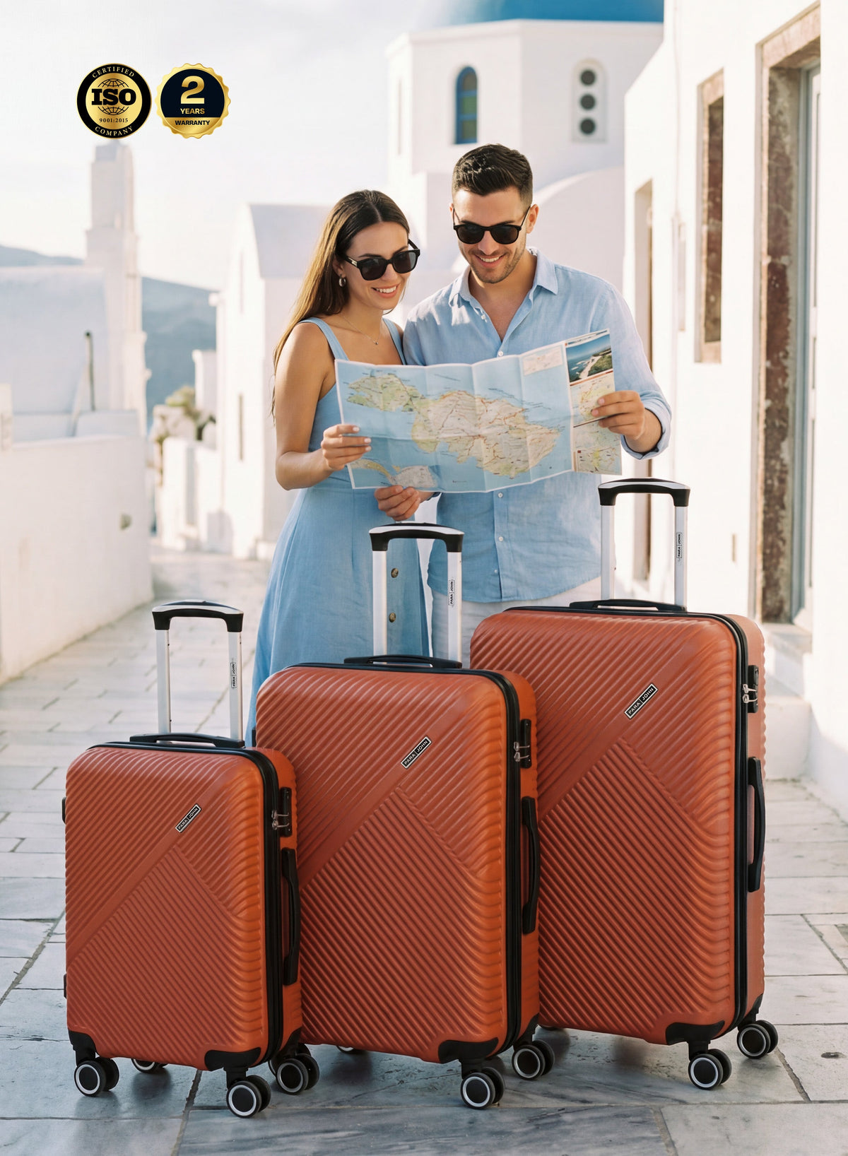 Parajohn Vectron 3-Piece ABS Luggage Set – 20/24/28 Inch 360° Spinner Wheels, Lightweight Durable Travel Suitcases  PARAJOHN UAE