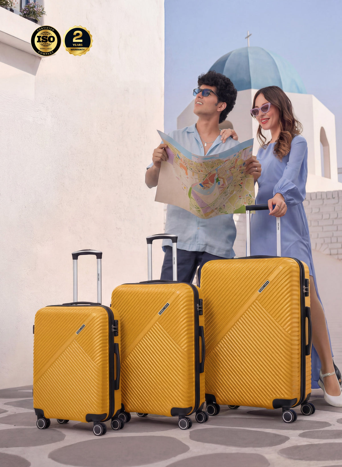 Parajohn Vectron 3-Piece ABS Luggage Set – 20/24/28 Inch 360° Spinner Wheels, Lightweight Durable Travel Suitcases  PARAJOHN UAE