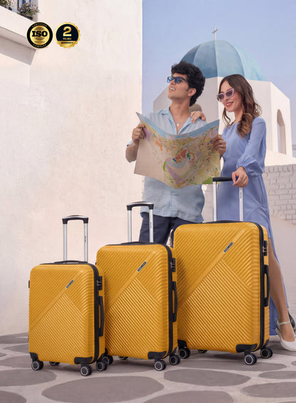 Parajohn Vectron 3-Piece ABS Luggage Set – 20/24/28 Inch 360° Spinner Wheels, Lightweight Durable Travel Suitcases  PARAJOHN UAE
