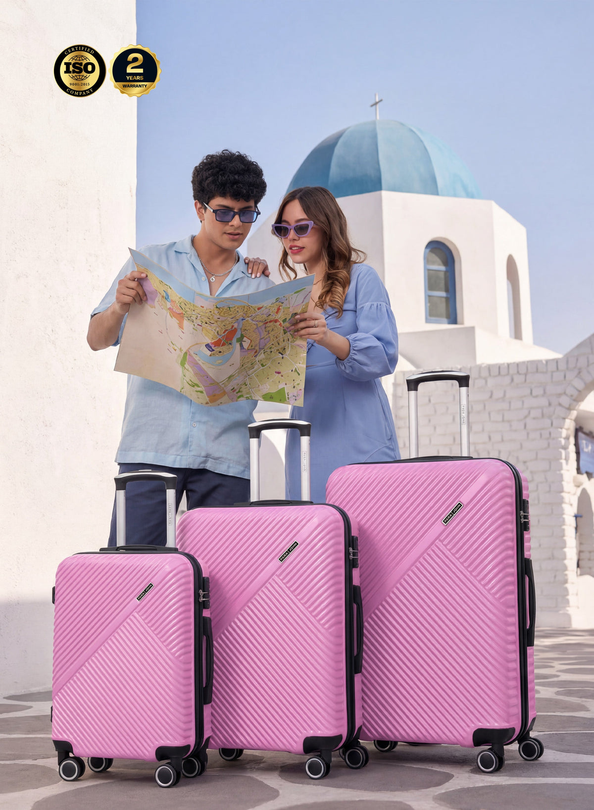 Parajohn Vectron 3-Piece ABS Luggage Set – 20/24/28 Inch 360° Spinner Wheels, Lightweight Durable Travel Suitcases  PARAJOHN UAE