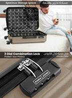 Parajohn Large 28 inches 1 Piece Durable Lightweight Carrying 30KG Material-ABS 8 Wheels Hard sided Travel Suitcase  PARAJOHN UAE