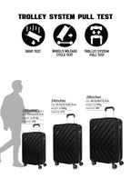 Parajohn Large 28 inches 1 Piece Durable Lightweight Carrying 30KG Material-ABS 8 Wheels Hard sided Travel Suitcase  PARAJOHN UAE