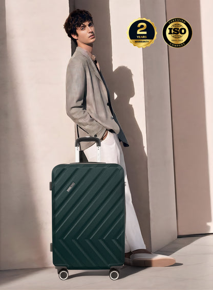 Parajohn Large 28 inches 1 Piece Durable Lightweight Carrying 30KG Material-ABS 8 Wheels Hard sided Travel Suitcase