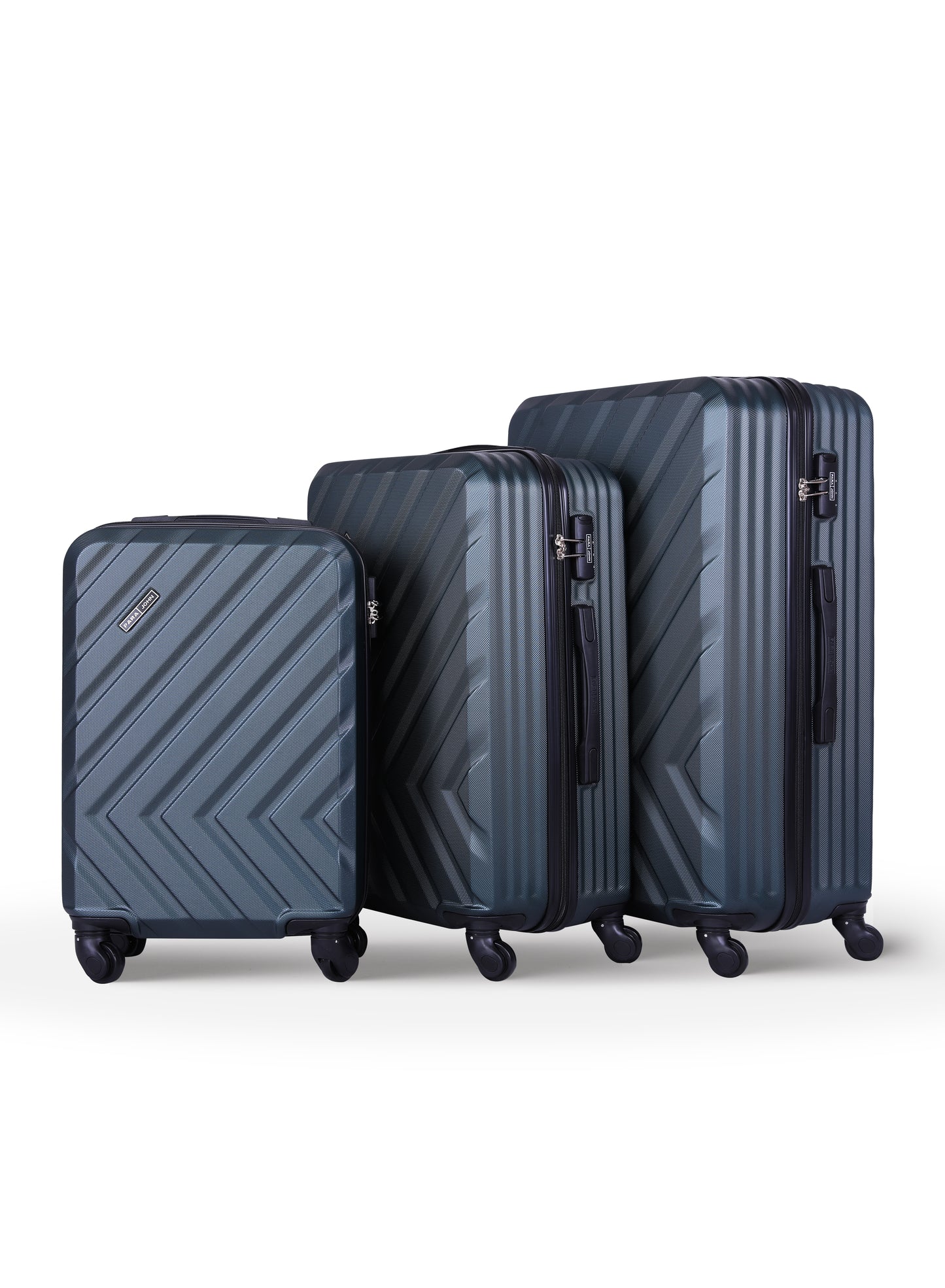 Prisma 3-Piece ABS Hardside Spinner Luggage Trolley Set