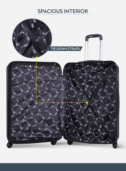 Prisma 3-Piece ABS Hardside Spinner Luggage Trolley Set