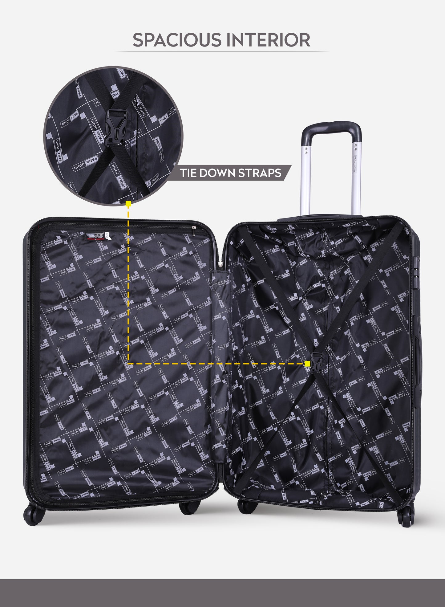 Prisma 3-Piece ABS Hardside Spinner Luggage Trolley Set