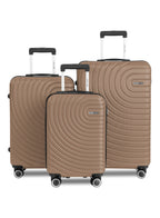 Parajohn Circles 3-Piece ABS Luggage Set | 8 Spinner Wheels  PARAJOHN UAE