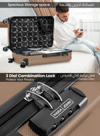 Parajohn Circles 3-Piece ABS Luggage Set | 8 Spinner Wheels  PARAJOHN UAE