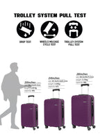 Parajohn Large 28 inches 1 Piece Durable Lightweight Carrying 30KG Material-ABS 8 Wheels Hard sided Travel Suitcase  PARAJOHN UAE