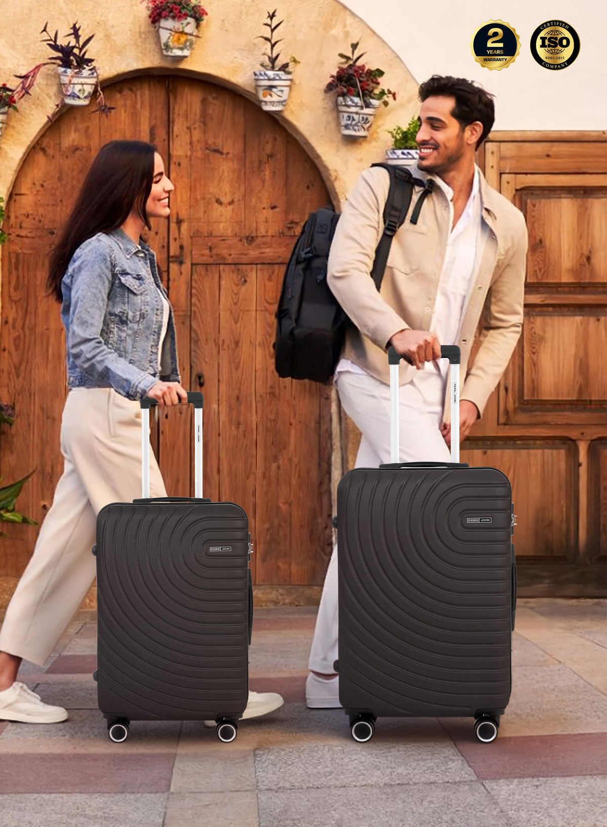 Parajohn Large 28 inches 1 Piece Durable Lightweight Carrying 30KG Material-ABS 8 Wheels Hard sided Travel Suitcase  PARAJOHN UAE