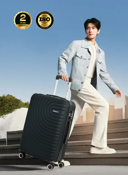 Parajohn Large 28 inches 1 Piece Durable Lightweight Carrying 30KG Material-ABS 8 Wheels Hard sided Travel Suitcase