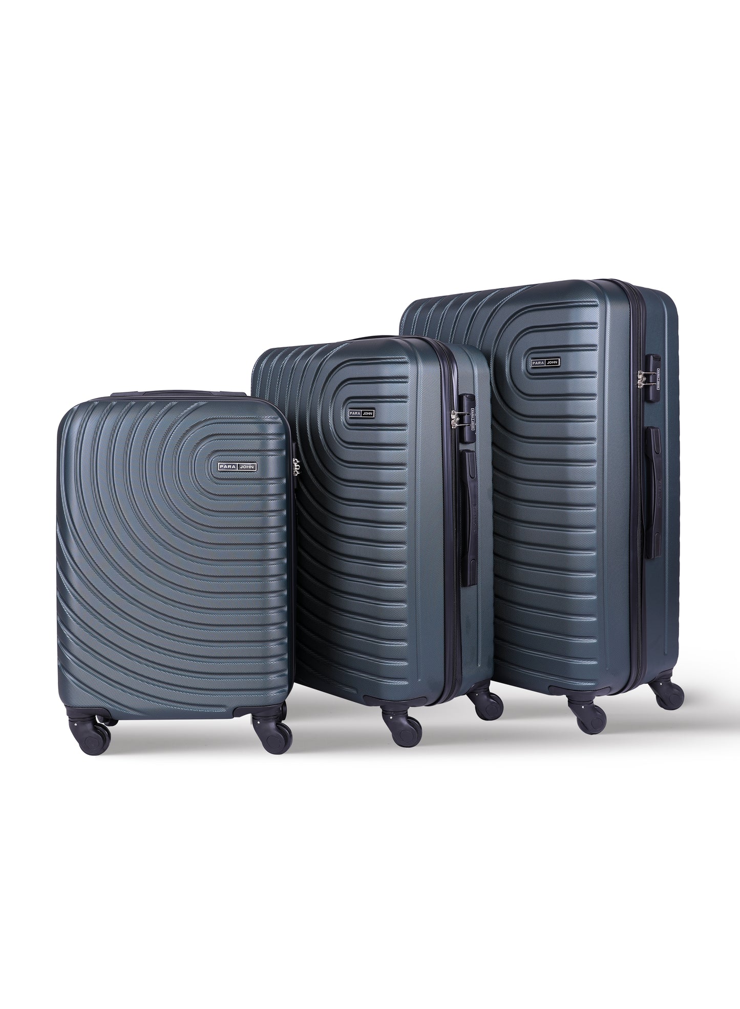 Circles 3-Piece ABS Hardside Spinner Luggage Trolley Set