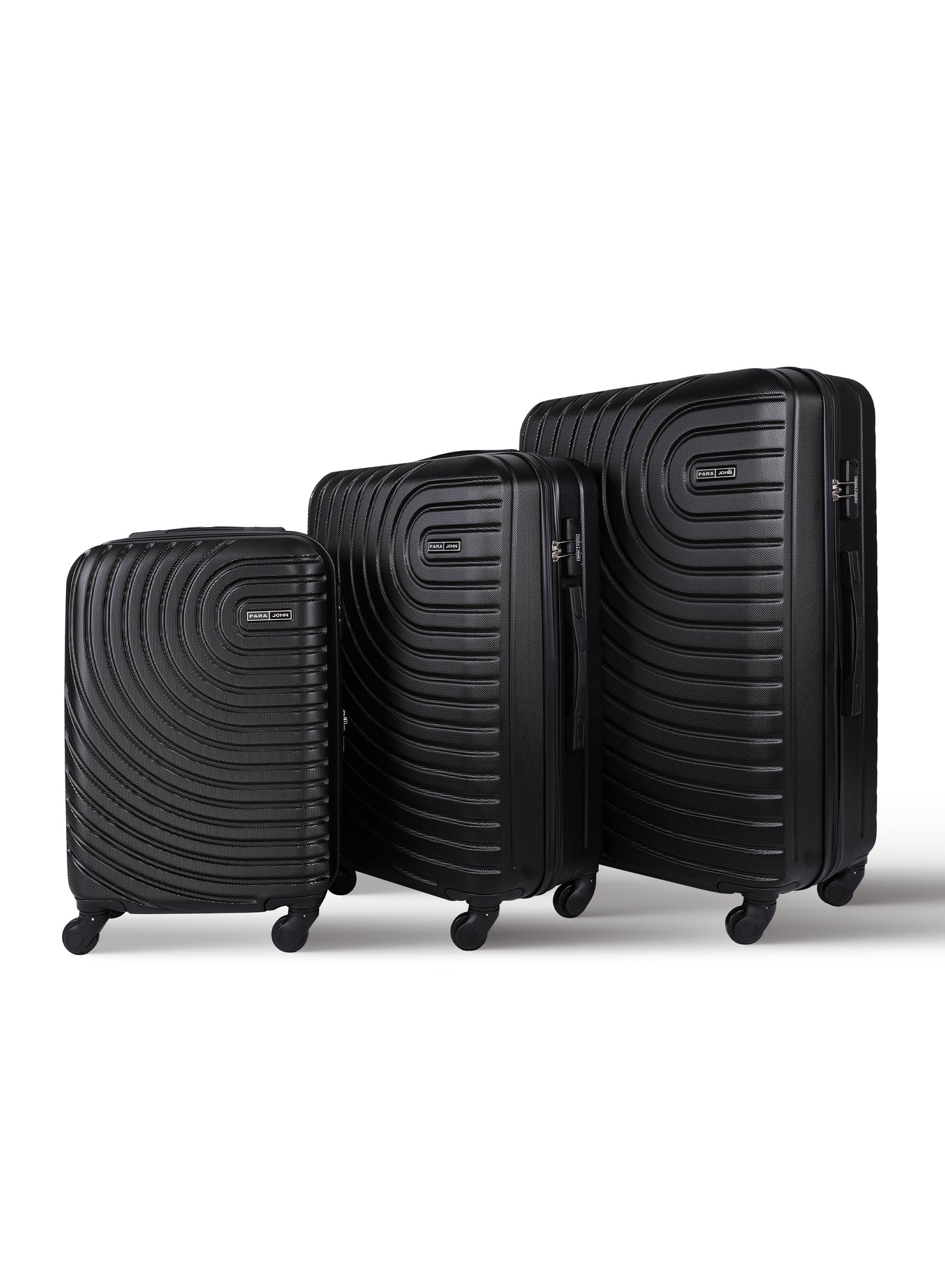 Circles 3-Piece ABS Hardside Spinner Luggage Trolley Set