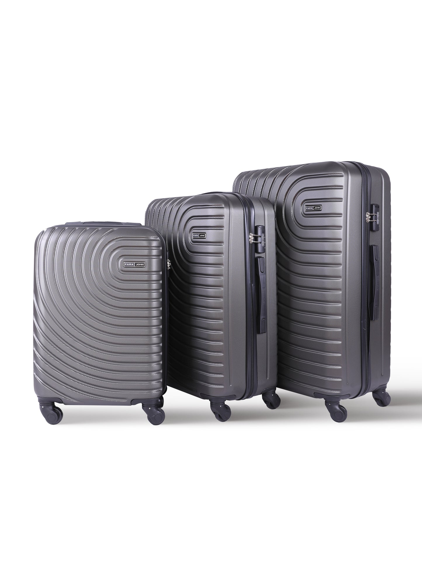 Circles 3-Piece ABS Hardside Spinner Luggage Trolley Set