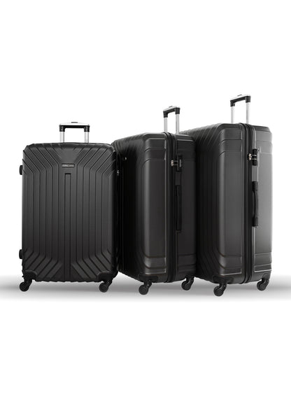 Winsor 3-Piece ABS Hardside Spinner Luggage Trolley Set