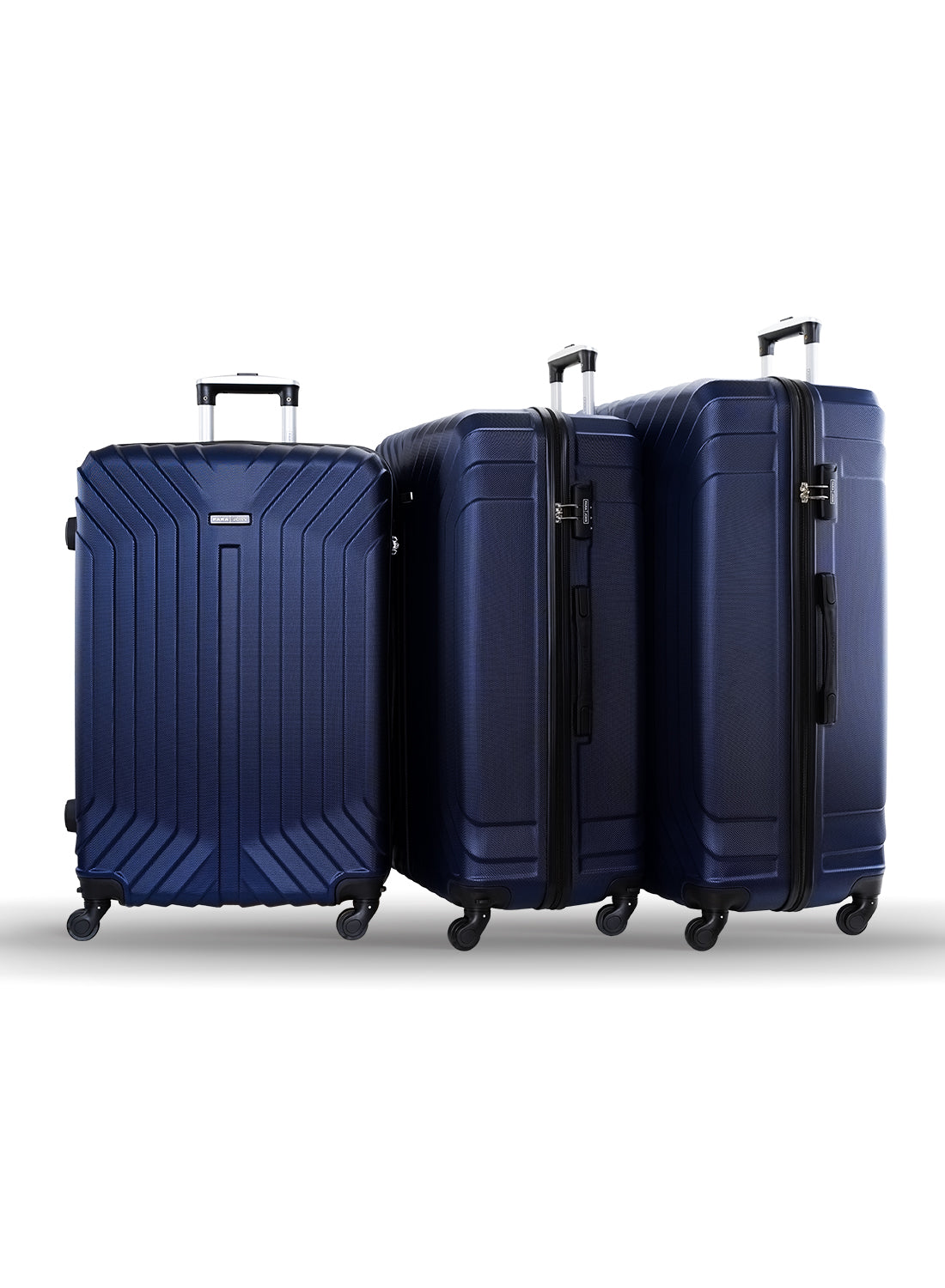 Winsor 3-Piece ABS Hardside Spinner Luggage Trolley Set