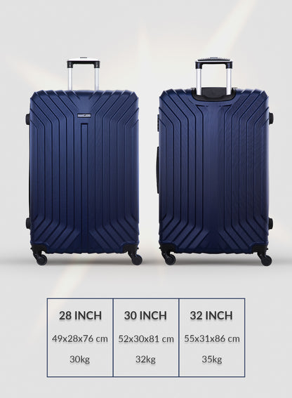 Winsor 3-Piece ABS Hardside Spinner Luggage Trolley Set