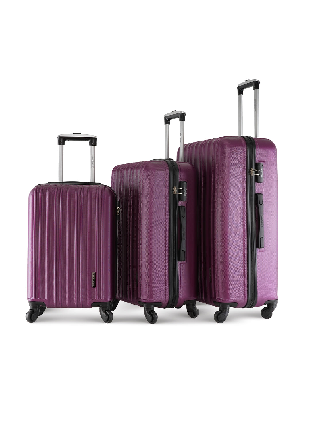 Keno 3-Piece ABS Hardside Spinner Luggage Trolley Set