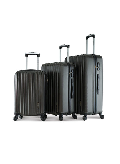 Keno 3-Piece ABS Hardside Spinner Luggage Trolley Set